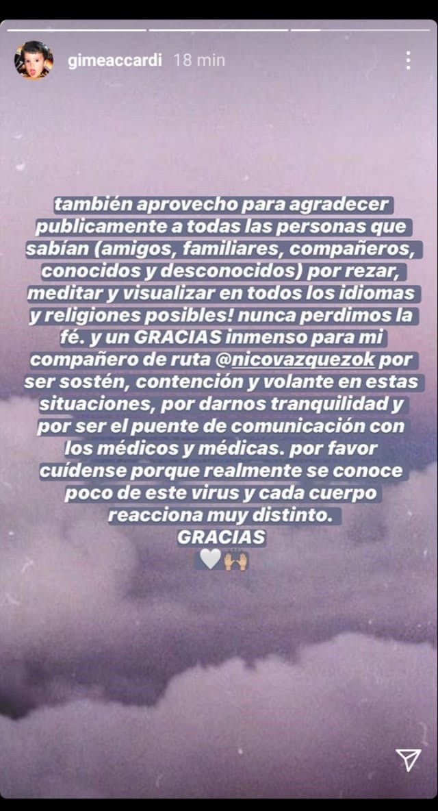 La desgarradora situación de Gimena Accardi con su papá