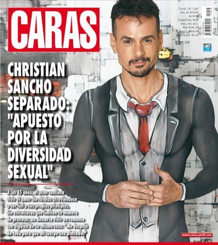 La tapa de Christian Sancho para la revista Caras