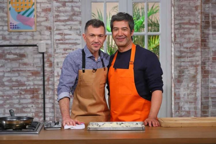 Eduardo y Mauricio juntos en El Gourmet. 