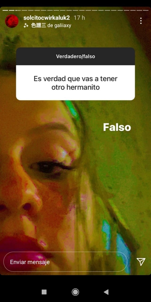 La joven negó el embarazo de Barby.