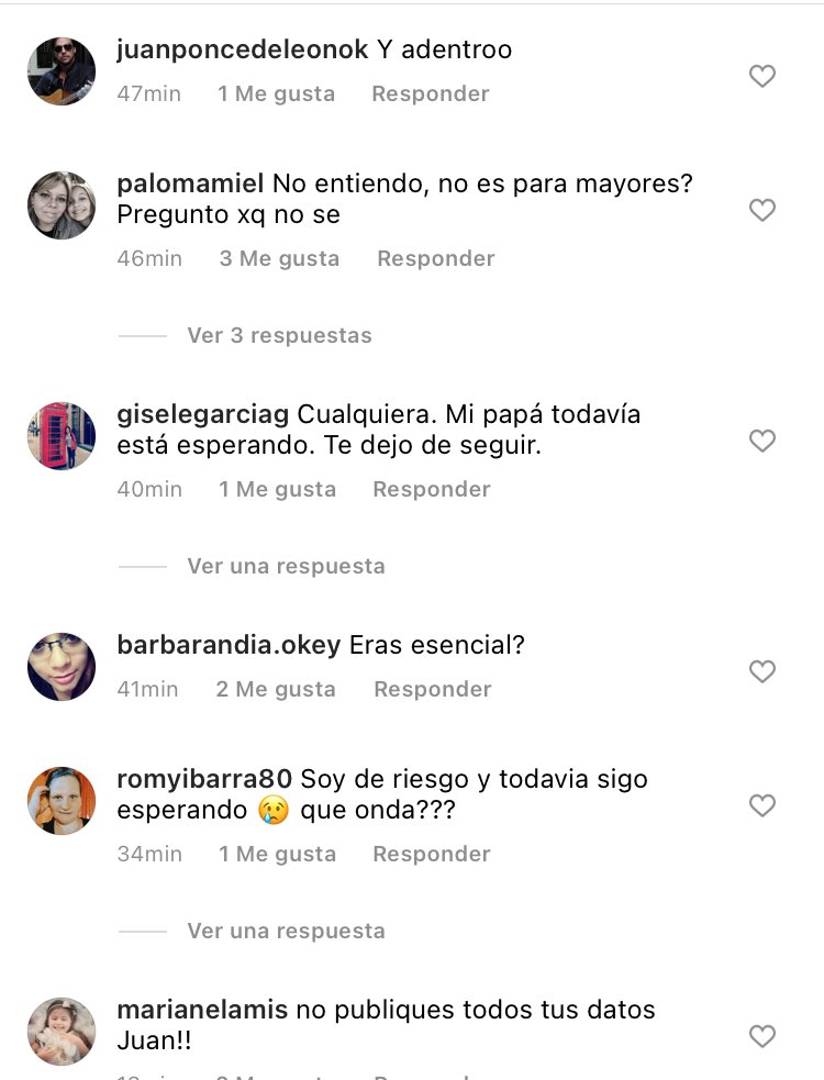 Sus seguidores, indignados.