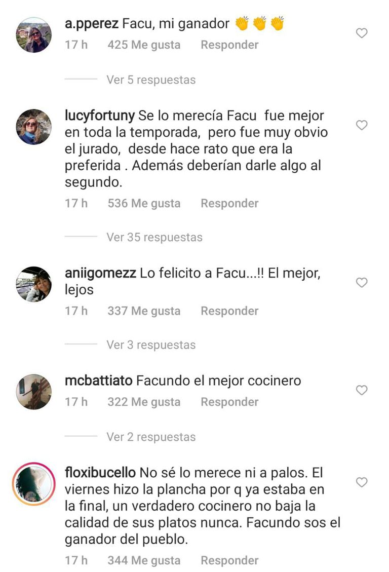 Facundo contó con el apoyo del público luego de su disputa final con Nadia