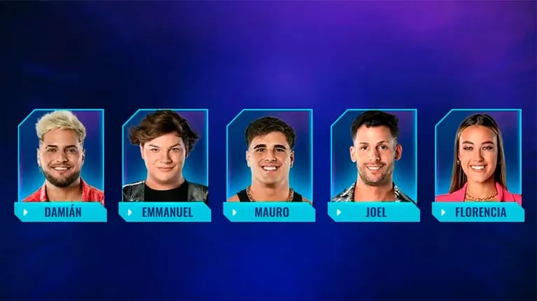 Damián, Emmanuel, Mauro, Joel y Florencia de Gran Hermano 2023 están nominados para salir de la casa en la próxima gala de eliminación.