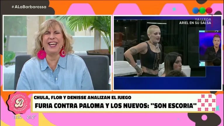 La tremenda “burrada” de Georgina Barbarossa en vivo: la reacción de todo su equipo