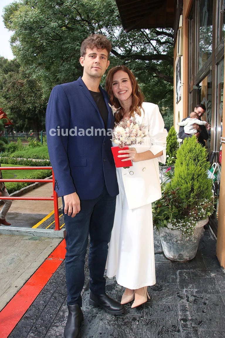 Carolina Amoroso y Guido Covini se casaron por Civil (Foto: Movilpress).
