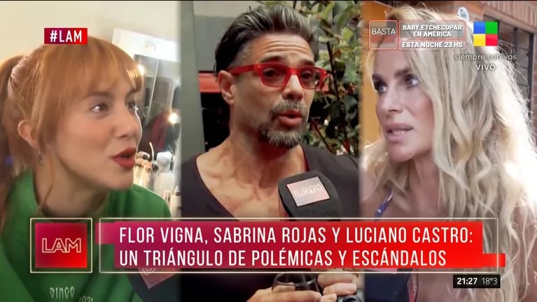 Yanina Latorre opinó picante de Flor Vigna y Sabrina Rojas y culpó a Luciano Castro del escándalo